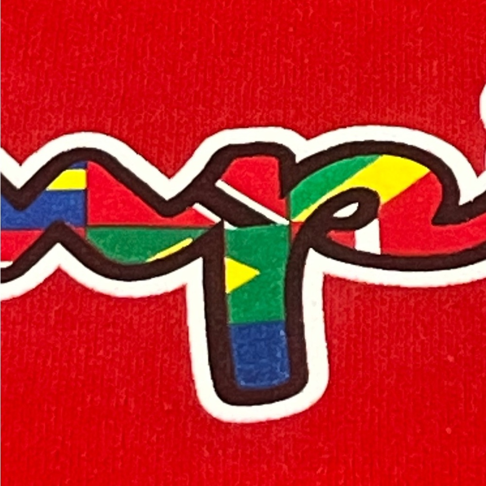 Flags of the World Champion‎ Hoodie Sweatshirt Red size large - Picture 10 of 12